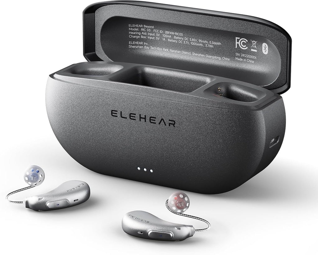 Beyond OTC Hearing Aids, AI Powered Speech Enhancement, Superior Sound Quality, Connectivity with iOS or Android Devices via Bluetooth 5.3, for Seniors and Adults